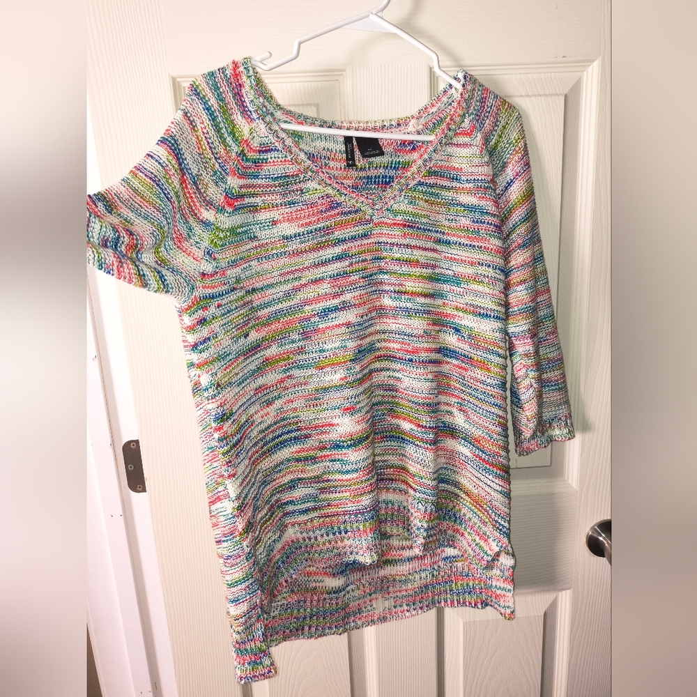 New Directions Multicolor Knit Sweater